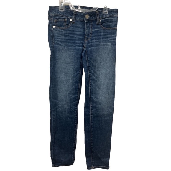 American Eagle Super Stretch Skinny Jean Size 0 Short - Picture 1 of 5